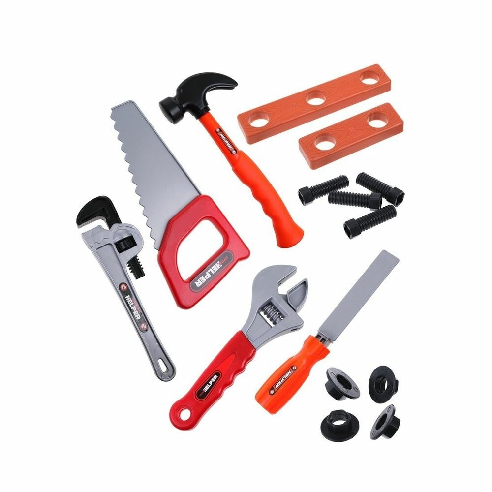 Игровой набор инструментов Наша Игрушка "Tool Helper", 15 предметов, в пакете (201164800)