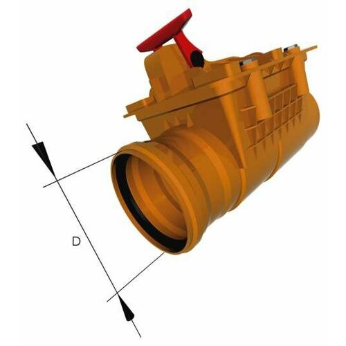 обратный клапан ф160 для канализации aspipe Клапан обратный 160 для наружной канализации