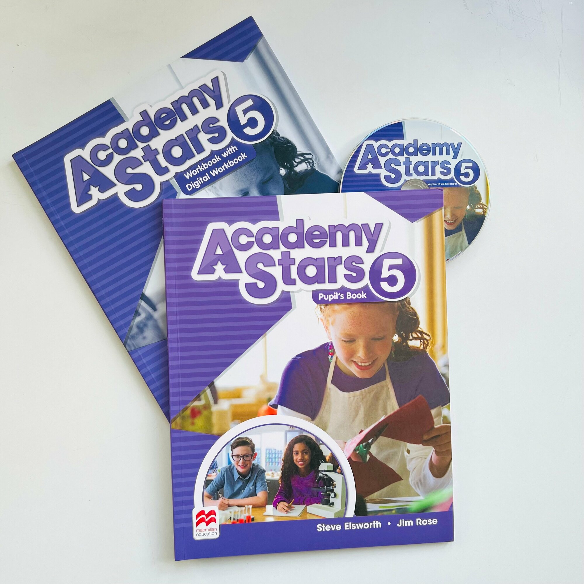 Academy Stars 5 Комплект Учебник+ Тетрадь+CD