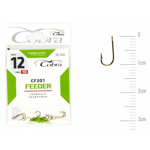 фото Крючки cobra feeder сер. cf201 разм. 012 10шт.