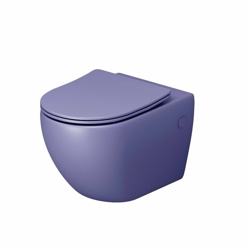 Унитаз подвесной Grossman Color GR-4411LIMS фиолетовый матовый, с крышкой микролифт унитаз подвесной grossman color gr 4455lims фиолетовый матовый с крышкой микролифт