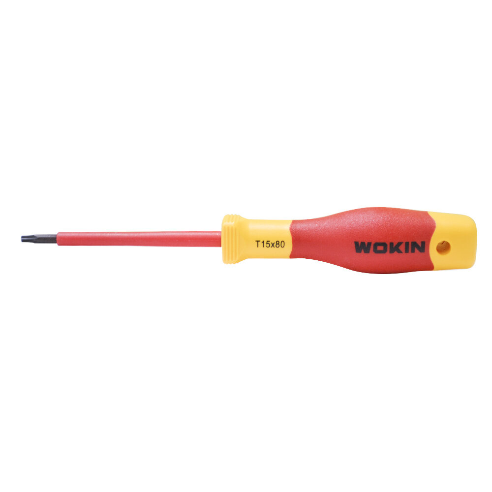 Диэлектрическая отвертка TORX WOKIN T15x80 мм {561815}