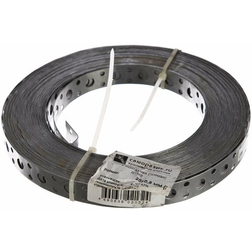 Саморезик Монтажная лента Саморезик прямая RТМ8 20х0,8 мм, 25 м TM8