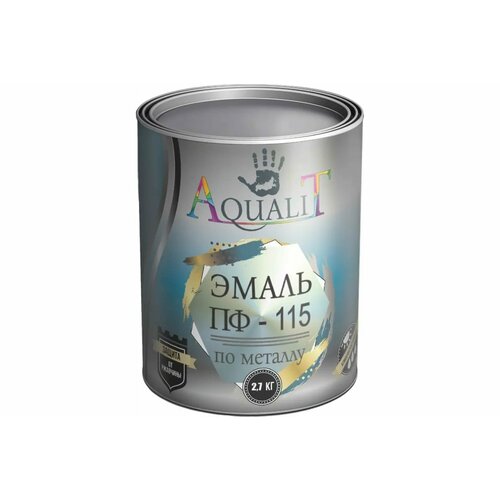 Aqualit Эмаль ПФ-115 серая 2,7 кг pvpsz034