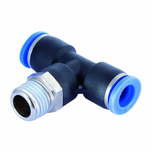 SHPI Тройник цанговый T-образный с наружной резьбой 4-4-M1/8 PT 04-R01