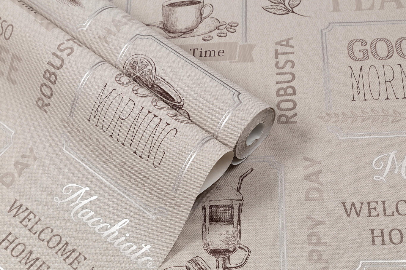 фото Обои Палитра Barista декор ГТ 1,06 х 10,05 SP72107-41