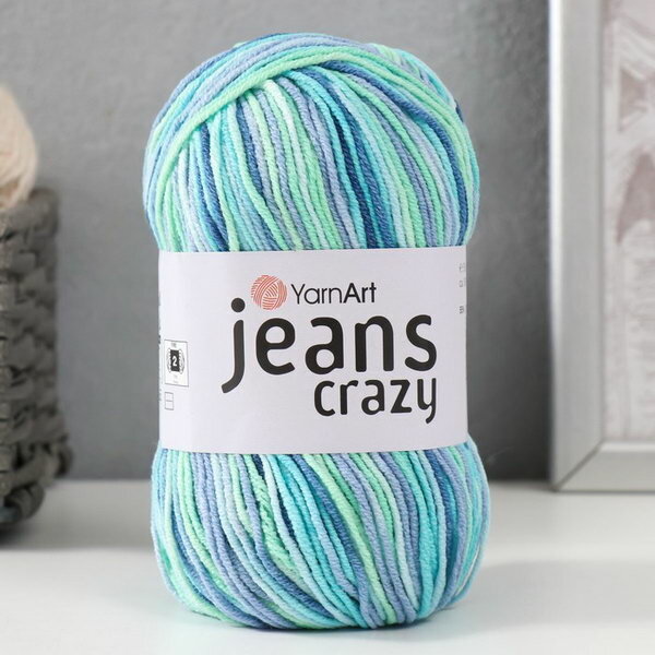 Пряжа "Jeans crazy" 55% хлопок, 45% акрил 160м/50гр