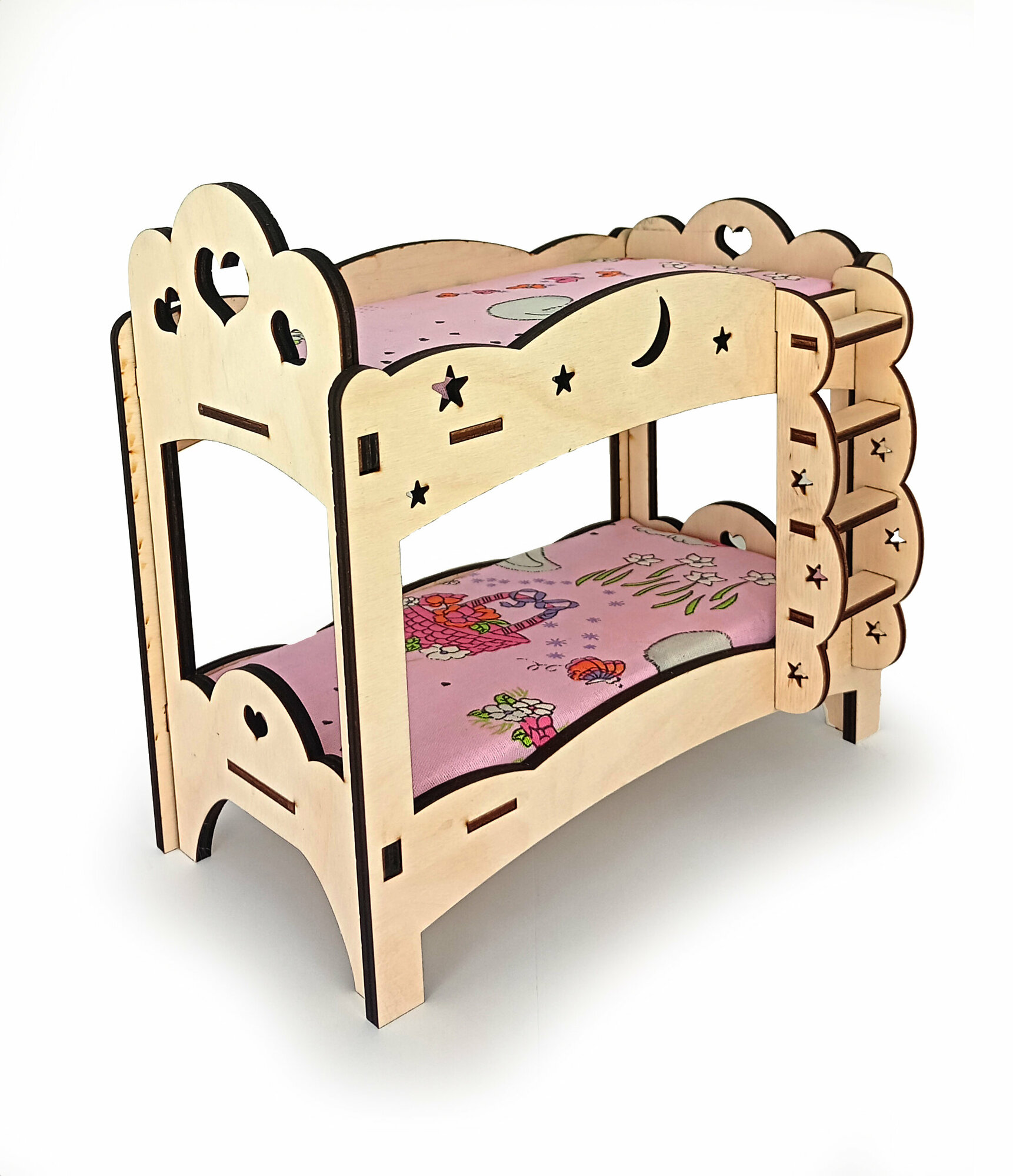 Сборная модель двухярусная кровать для кукол — фото 1