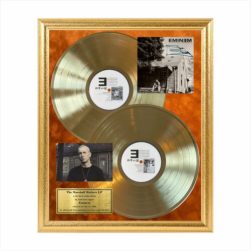 Eminem The marshall LP золотой винил в рамке