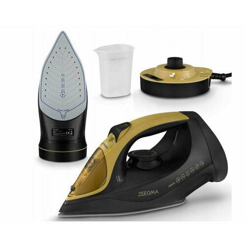 Паровой утюг для одежды беспроводной Zeegma Ironee 2600 Вт черный 1219200₽