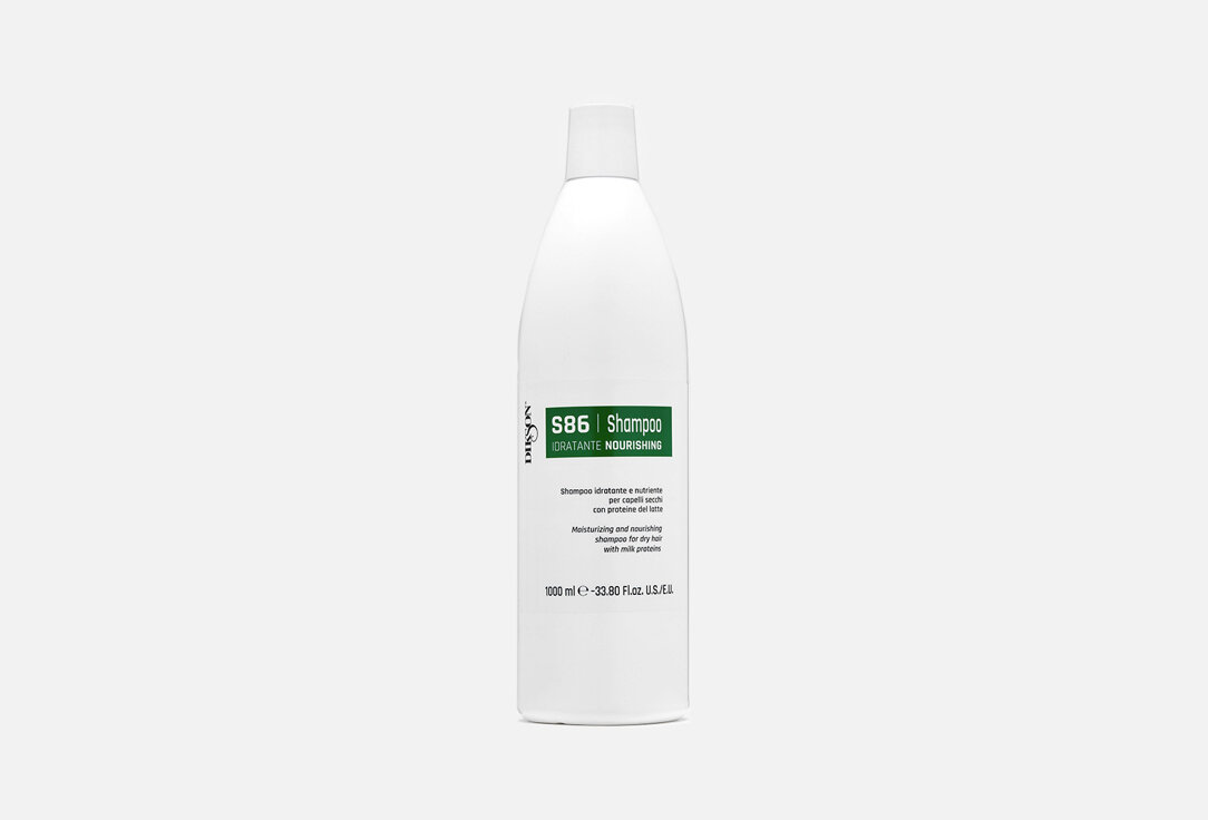 Питательный шампунь с протеинами молока DIKSON S86 Nourishing Shampoo / объём 1000 мл