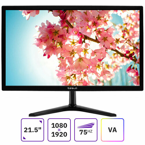 Монитор 215 TESLA F2223HF VA 1920x1080 черный 899000₽