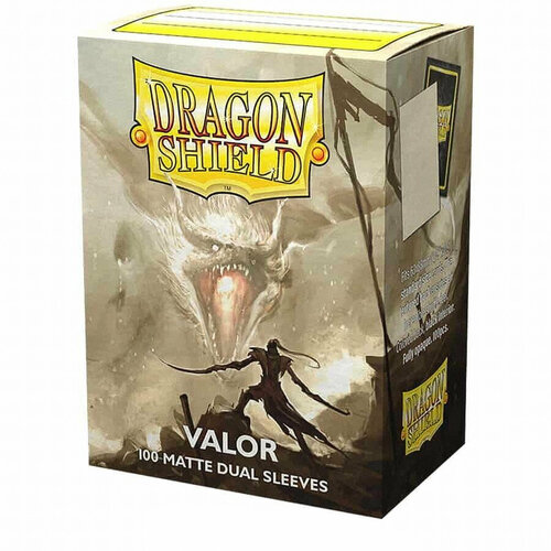 Протекторы Dragon Shield ValorMatte Dual Sleeves 64x89 мм, 100 шт. для карт MTG, Pokemon протекторы dragon shield медные 100 шт для карт mtg pokemon