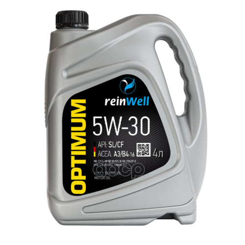 ReinWell Reinwell 5W30 (4L)_Масло Мотор! Синт Acea А3/В4