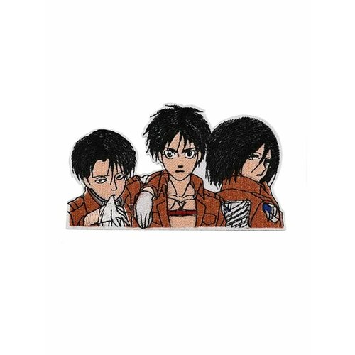 Нашивка термо Эрен Микаса Леви из аниме Атака Титанов 590₽