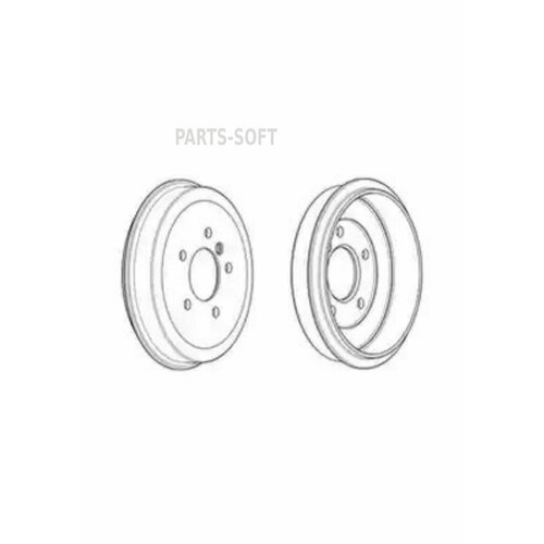 FERODO FDR329030 Тормозной барабан 4840₽
