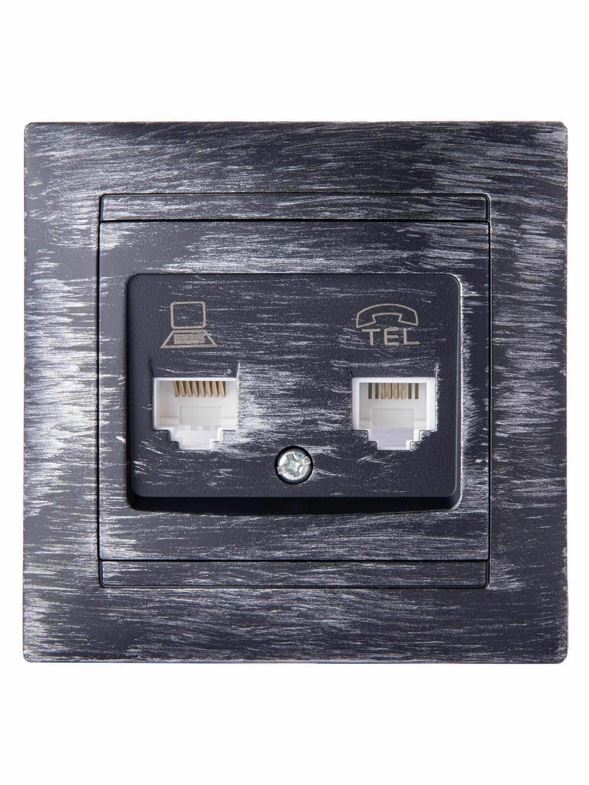 Розетка компьютерная RJ45/телефонная RJ11 TDM Electric - фото №8