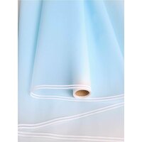 Пленка матовая 50мкм 58см х 10м прозрачная с кантом, голубая является идеальным решением для оформления букетов  ...