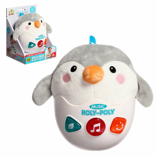 Неваляшка Пингвинёнок звуковые эффекты работает от батареек 1566₽