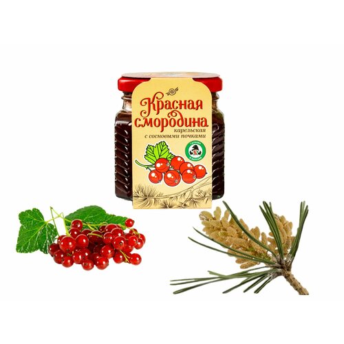Натуральное варенье Красная смородина карельская с сосновыми почками, 250г