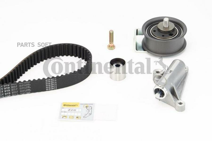 CONTINENTAL CT919K4 Ремень ГРМ [25-mm ,153 зуб.] + 2 ролика + успокоитель + болт