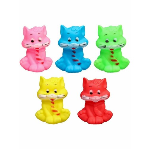 Игрушка для ванны Котик, с пищалкой, цвет