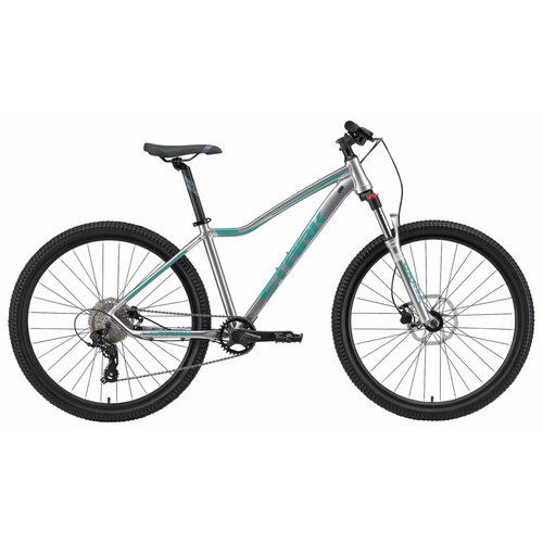 Горный велосипед Stark Viva 27.2 HD (2024) 16 Серебристо-бирюзовый (153-163 см) горный велосипед stark viva 27 2 d 2024 16 фиолетово черный 153 163 см
