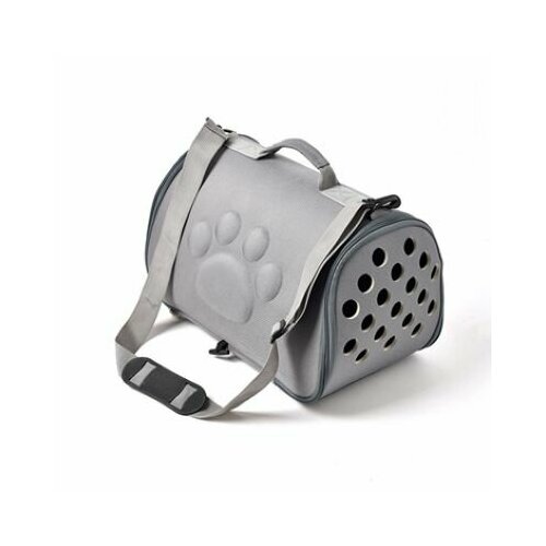 ЗОО Няня 14442 Сумка-переноска для собак и кошек темно-серая 40*23*23см 30%