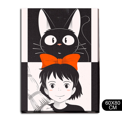 Картина интерьерная на холсте аниме Ведьмина служба доставки Хаяо Миядзаки - 62 В 80x60 1690₽