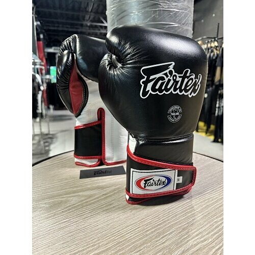 Боксерские перчатки Fairtex Boxing gloves BGV6 черный, белый, красный wesing aiba approved boxing gloves 12oz competition professional training kickboxing sanda boxer gloves red blue