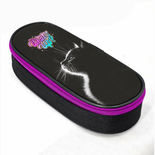 Пенал-футляр 100 х 225 х 60 мм мягкий текстильный Stavia 8735 Кошка 1351₽