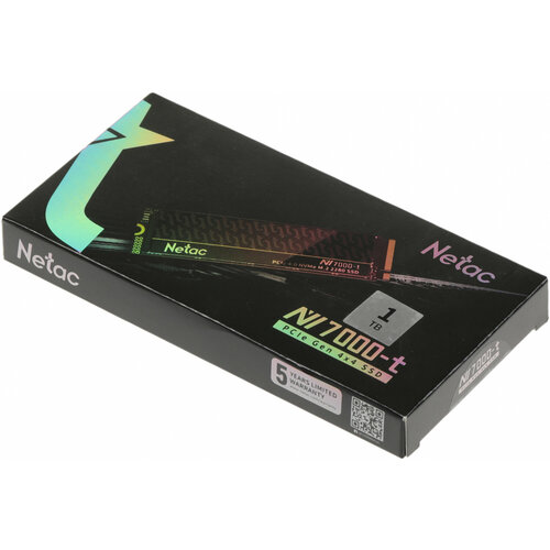 накопитель ssd netac m 2 2280 nv2000 nvme pcie 512gb nt01nv2000 512 e4x Накопитель SSD Netac PCIe 4.0 x4 1TB NT01NV7000t-1T0-E4X NV7000-t M.2 2280