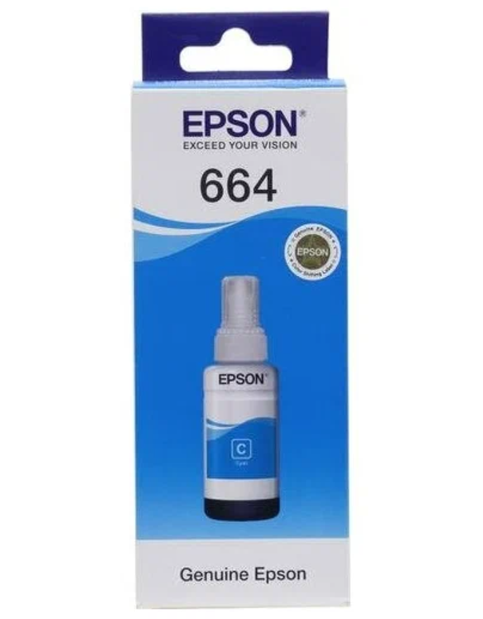 Чернила Epson 664 голубые (C13T66424A/C13T664298)