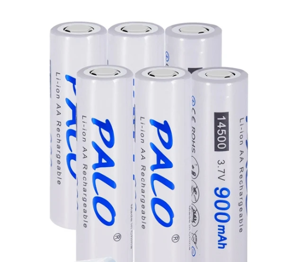 Аккумулятор 14500 PALO, 900mAh 3.7V, Li-Ion, 1шт.