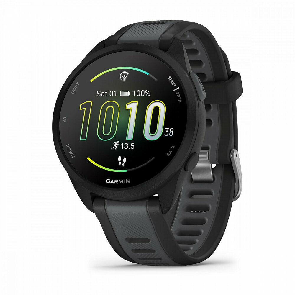 Часы Garmin Forerunner 165 Music черный с серым ремешком