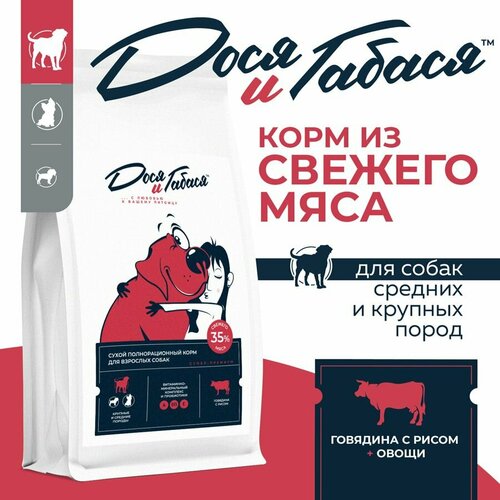 Корм сухой для собак с чувствительным пищеварением гипоаллергенный монобелковый 20 кг Говядина