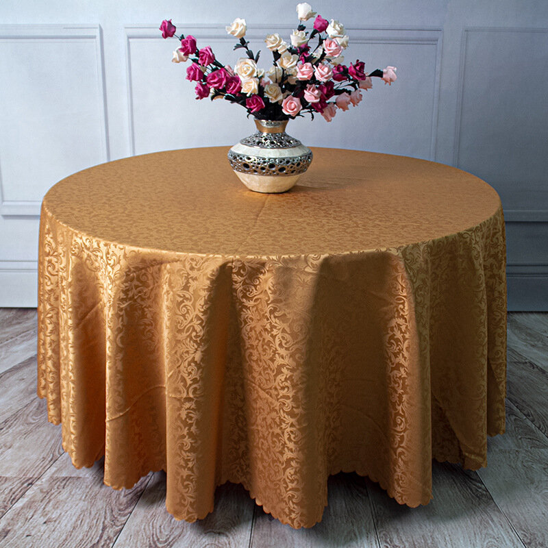 фото Скатерть, 1,6 кв. м, светло-коричневая, для отеля, ресторана, домашнего журнального стола