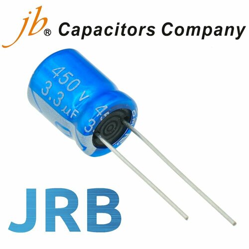 3, 3мкФ 450В / JRB / 10x12 / 105 С / конденсатор электролитический (2шт)