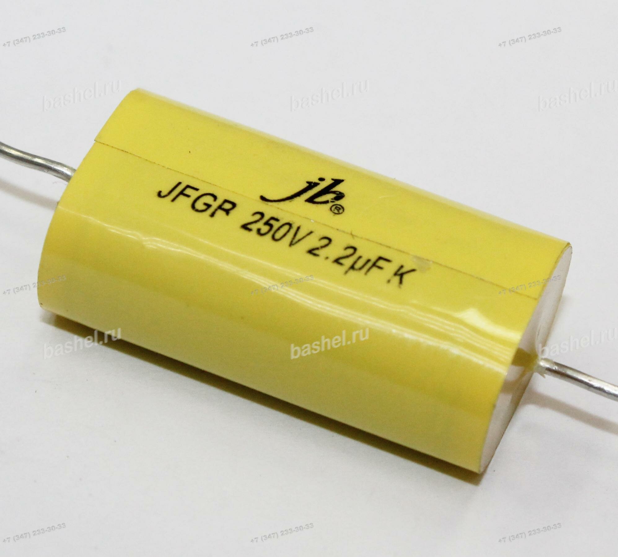 CL20 2,2 мкФ/250В (axial), Конденсатор, JB Capacitors, JFGB2E225K000000B