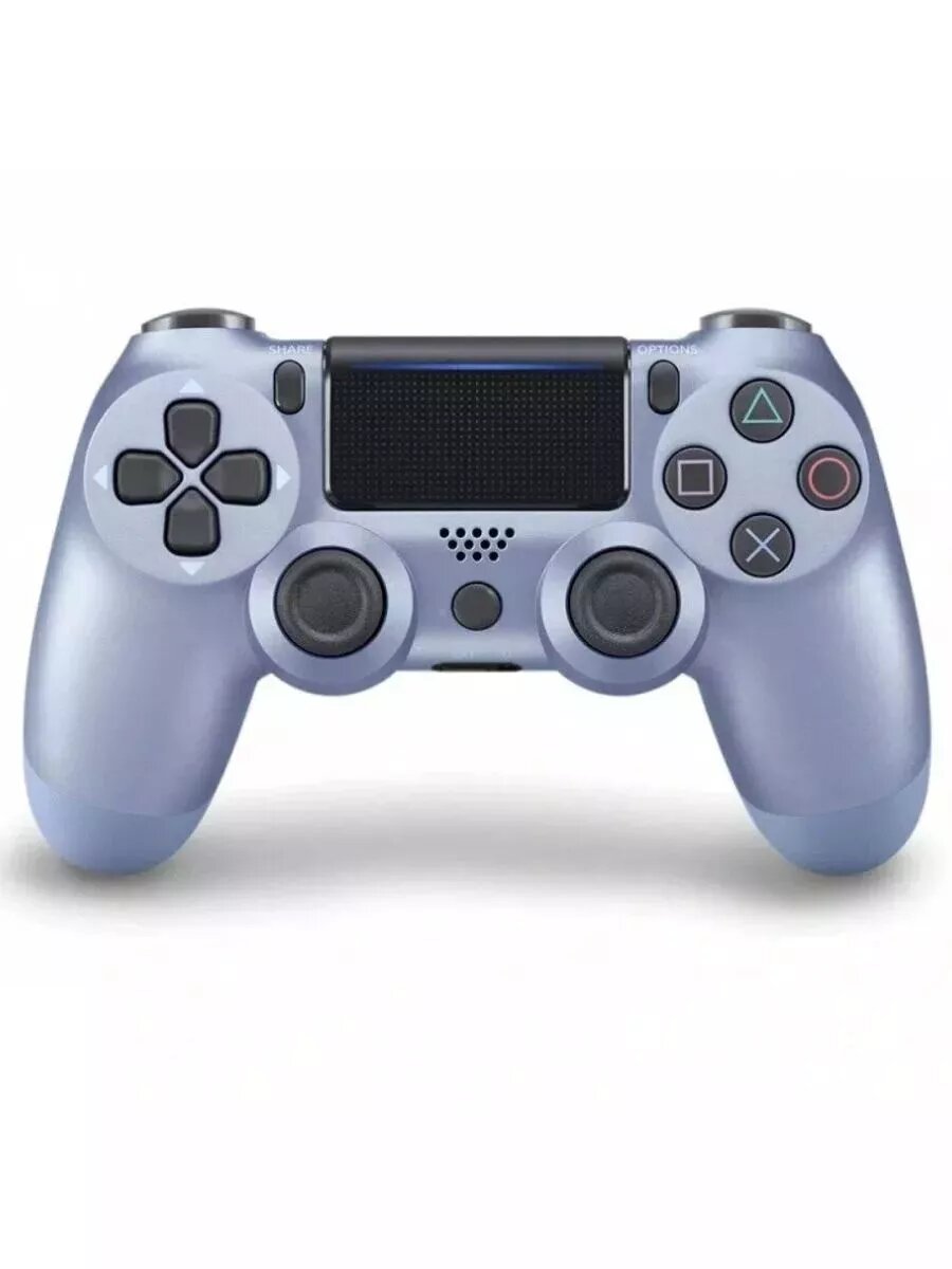 Джойстик беспроводной для PS4 (no logo) Стальной синий
