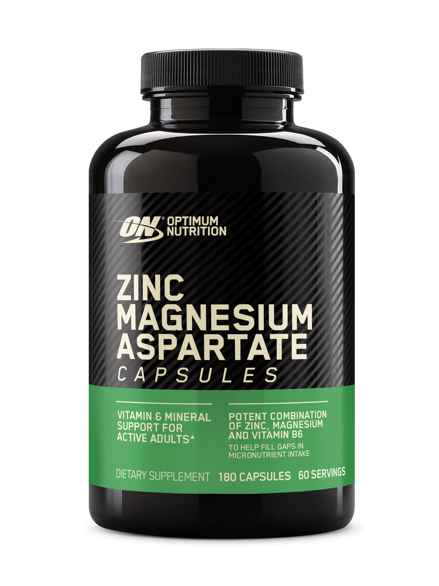 Витаминно-минеральный комплекс Optimum Nutrition ZMA - Zinc Magnesium Aspartate Capsules 180 капс