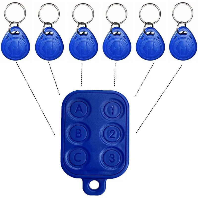 RFID-брелок YEVERAXIN 6in1 -UID+T5577, 6 ID (T5577)
