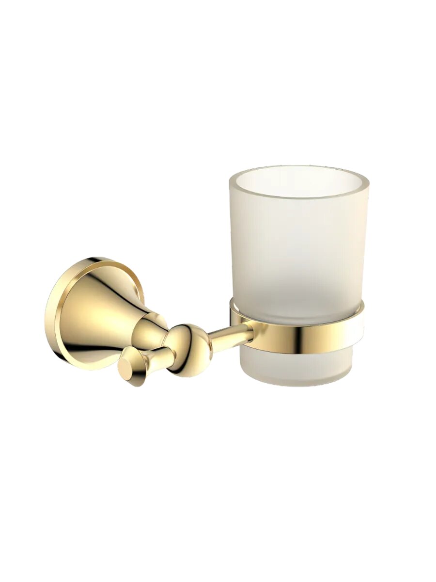 Настенный стакан для щеток Diadonna, стекло, нержавеющая сталь