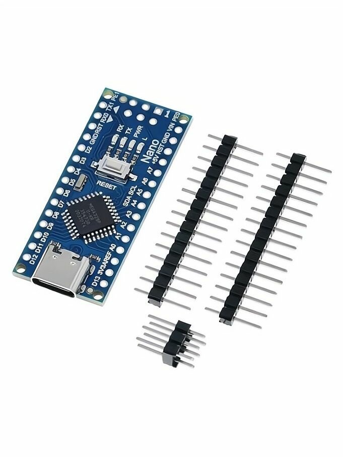Arduino NANO V3.0 ATmega 328PB / USB Type-C / Ножки не припаяны — фото 1