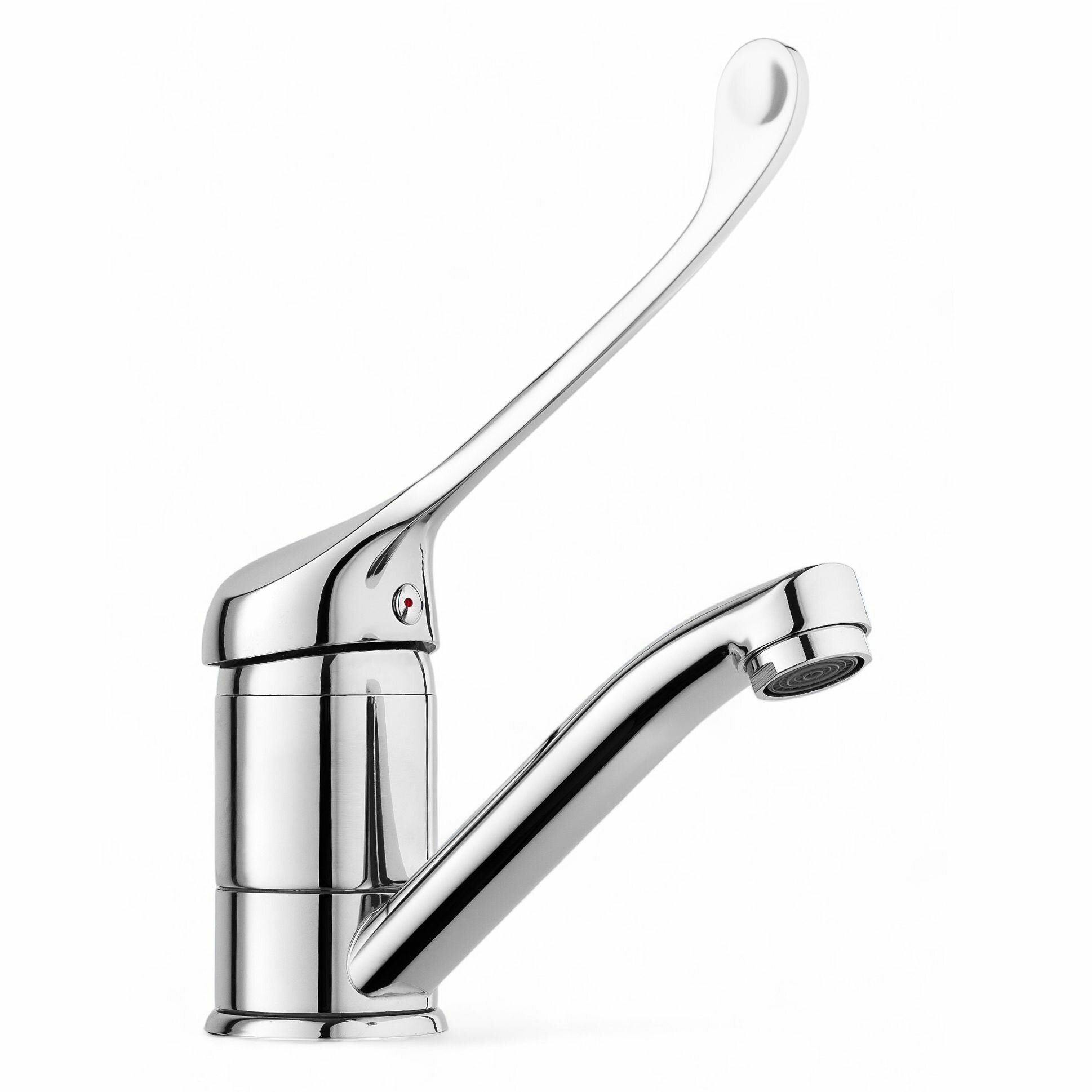 Смеситель для раковины поворотный локтевой с хирургической ручкой