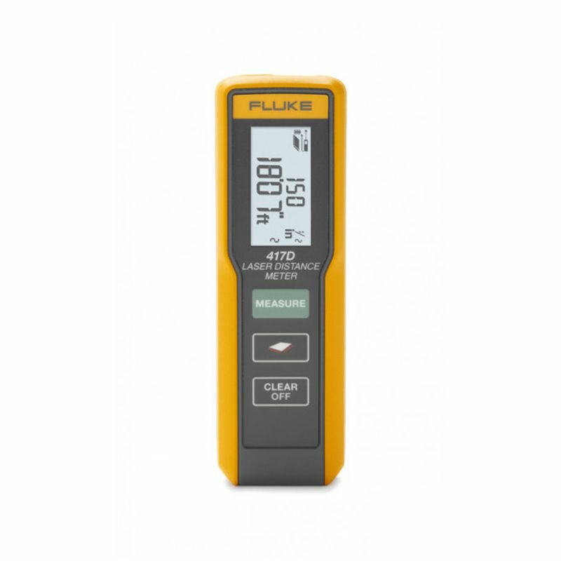 Лазерный дальномер Fluke 417D, непрерывное и разовое измерение, вычисление площади, жёлтый