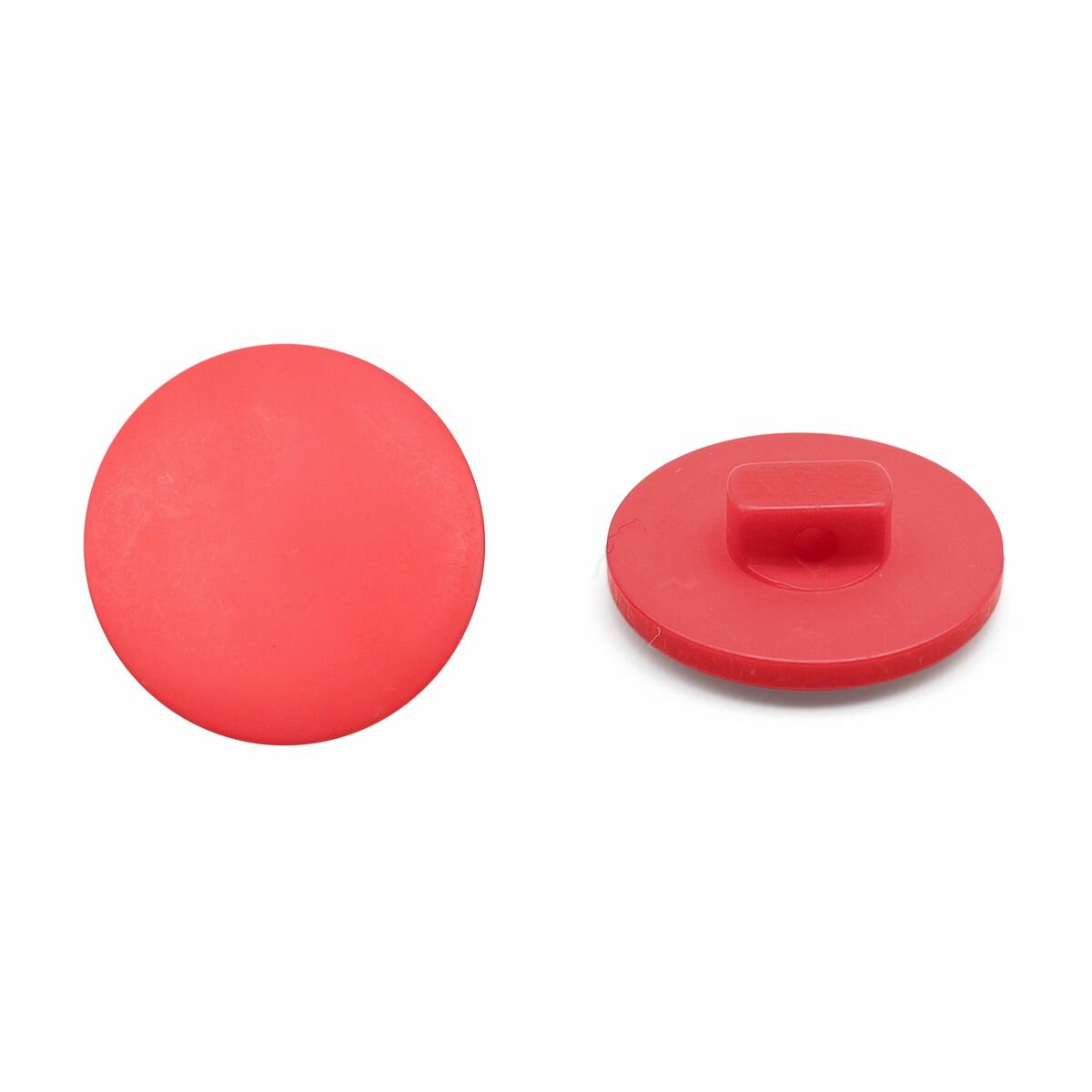 NE68 Пуговица 28L (18мм) на ножке, пластик (Coral (коралловый)). 6шт/упак