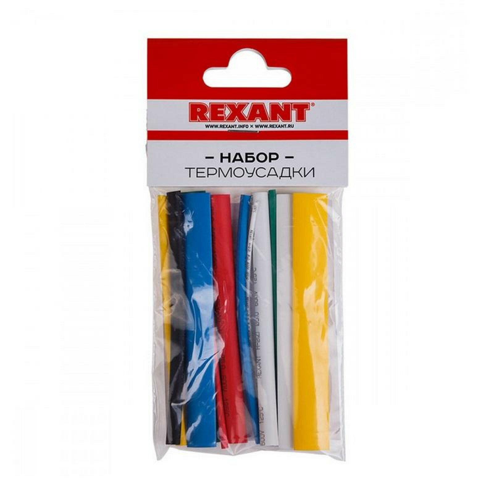 Набор термоусадочных трубок №3 (MULTICOLOR 2:1) REXANT, термоусадка — фото 1