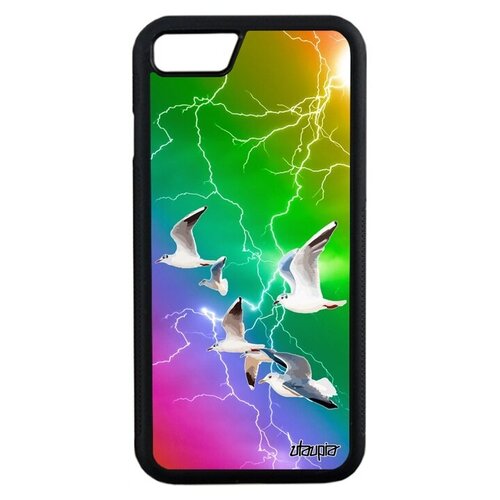 фото Чехол на смартфон // apple iphone 7 // "чайки" птицы ливингстон, utaupia, цветной
