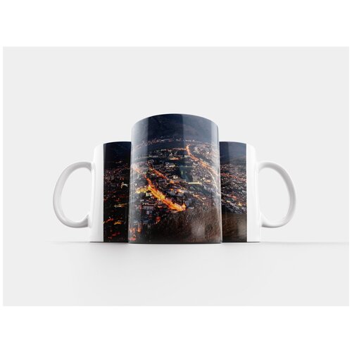 фото Кружка "город, ночь, городской пейзаж" 320 мл lotsprints